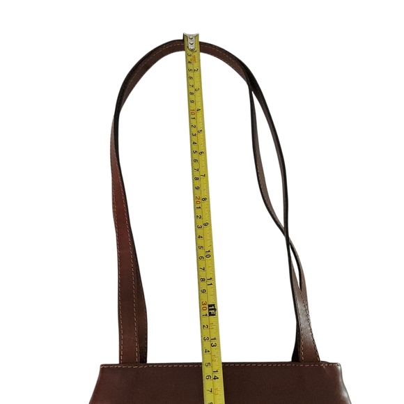 THE TREND Brown Leather Shoulder Bag made in Italy - Picture 9 of 16